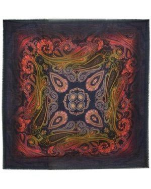 Etro Aida Patterned Wool And Cashmere-Blend Shawl - Multicolour
