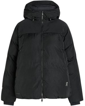 On Shoes All-Day Padded Hooded Nyl Jacket - Black