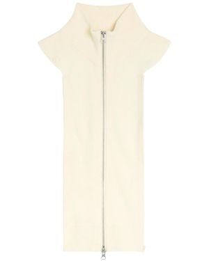 Veronica Beard Uptown Dickey Wool And Cashmere-Blend Jacket Insert - White