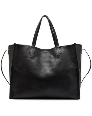 Metier Chameleon 41 Grained Leather Tote Bag - Black