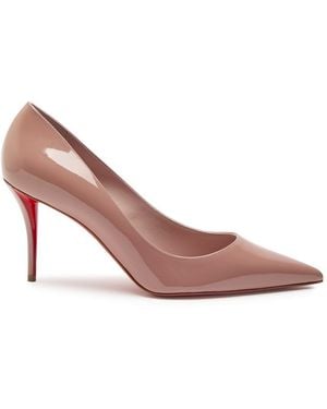 Christian Louboutin Miss Z 80 Patent Leather Court Shoes - Pink