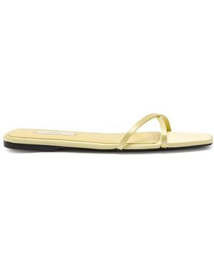 TOTEME Satin Sliders - Yellow