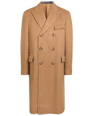 Polo Ralph Lauren Double-Breasted Hair Coat - Brown