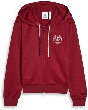 Wales Bonner Adidas X Hooded Jersey Sweatshirt - Red