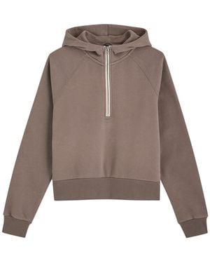 Vuori Restore Half-Zip Hooded Jersey Sweatshirt - Brown