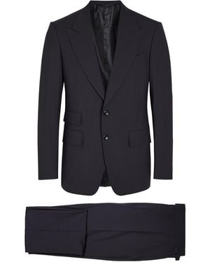 Tom Ford Bistretch Shelton Wool-Blend Evening Suit - Blue