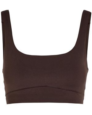 Vuori Alltheform Stretch-Jersey Bra - Brown