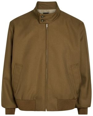 A.P.C. High-Neck Twill Jacket - Green