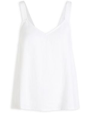 Eberjey Linen-Blend Camisole Top - White