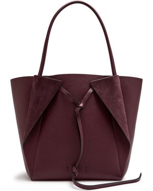 Gabriela Hearst Marija Leather Tote Bag - Purple
