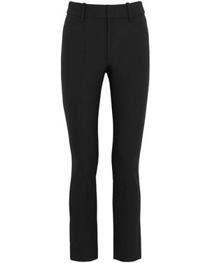 Vince Slim-Leg Stretch-Cotton Pants - Black