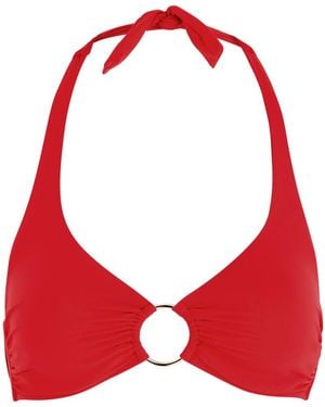 Melissa Odabash Brussels Halterneck Bikini Top - Red