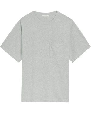 The Row Kaddy Brushed Cotton-Jersey T-Shirt - Grey