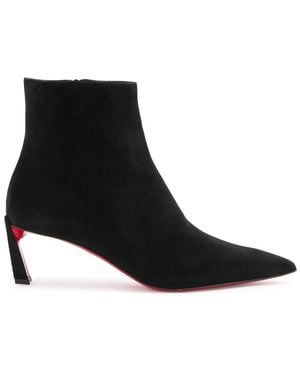 Christian Louboutin Condora 55 Suede Ankle Boots - Black