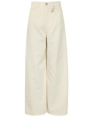 Sportmax Wide-Leg Denim Jeans - Natural