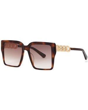 For Art's Sake Castle Tortoiseshell Oversized Sunglasses - Brown