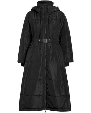 High Scuttle Hooded Quilted Shell Parka - Black