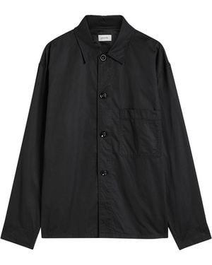 Lemaire Pyjama Cotton-Poplin Shirt - Black