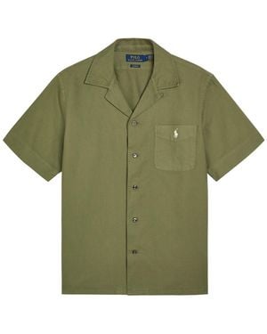 Polo Ralph Lauren Logo-Embroidered Cotton Shirt - Green