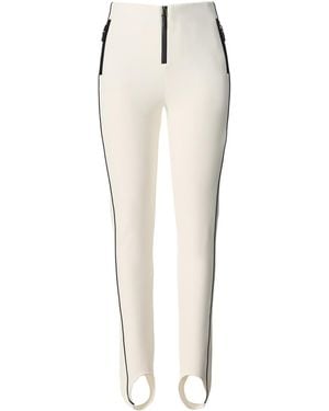 Mackage Zavi Bonded Fleece Stirrup Ski Trousers - White