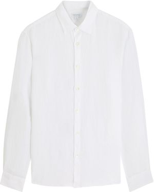 Sunspel Linen Shirt - White