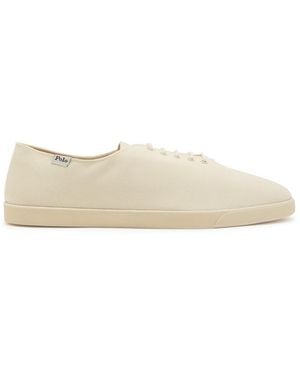 Polo Ralph Lauren Bronx Canvas Trainers - Natural