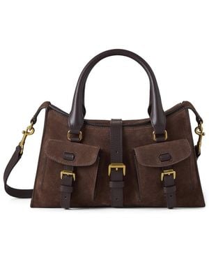 Mulberry Roxanne Small Suede Cross-Body Bag - Brown