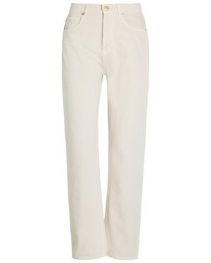 TOVE Senna Straight-Leg Jeans - White