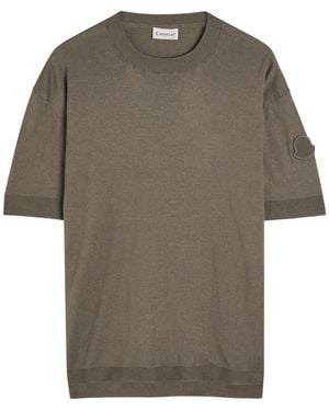 Moncler Knitted T-Shirt - Grey