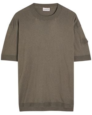 Moncler Knitted T-Shirt - Grey