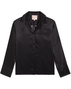 ROKSANDA Delan Silk-Satin Shirt - Black