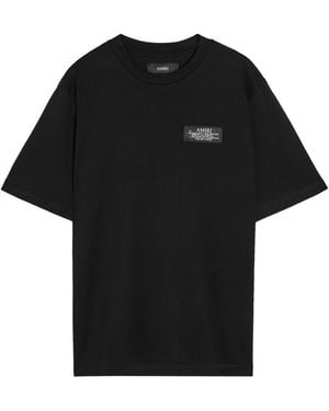 Amiri Spirit Logo-Appliquéd Cotton T-Shirt - Black