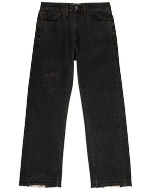 Jeanius Bar Atelier Arch Panelled Straight-Leg Jeans - Black