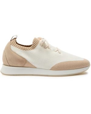 Aurélien Colour-Blocked Knit Trainers - White
