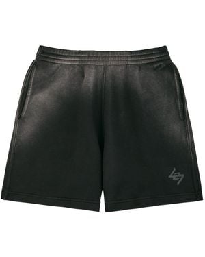 Represent 247 Motion Degradé Cotton Shorts - Black