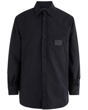 Emporio Armani Logo Shell Overshirt - Blue