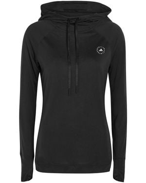 Stella McCartney Adidas X Studio Hooded Jersey Training Top - Black