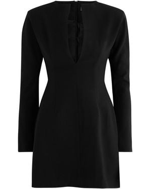 AEXAE Wool Mini Dress - Black