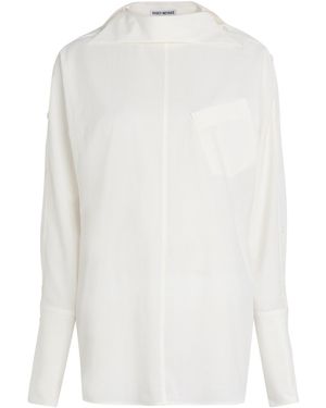 Issey Miyake Odd 2 Cotton Shirt - White