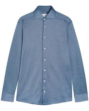 Eton Cotton Shirt - Blue