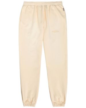 Represent Owners Club Logo-Print Cotton Joggers - Natural