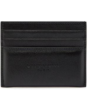 Givenchy Padded Logo Leather Card Holder - Black