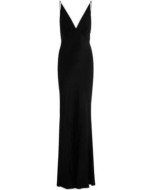 Bec & Bridge Moon Dance Satin Maxi Dress - Black