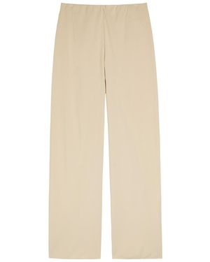 Vince Straight-Leg Crepe Trousers - Natural