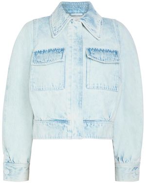 Dries Van Noten Vistam Washed Denim Jacket - Blue