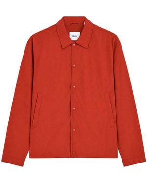 NN07 Fenton Crinkled Nylon Jacket - Red