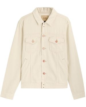 PAIGE Scout Panelled Cotton-Blend Overshirt Jacket - Natural