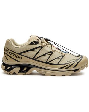 Salomon Xt-6 Gore-tex Panelled Mesh Trainers - Natural