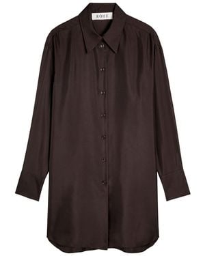 Rohe Silk Shirt - Brown