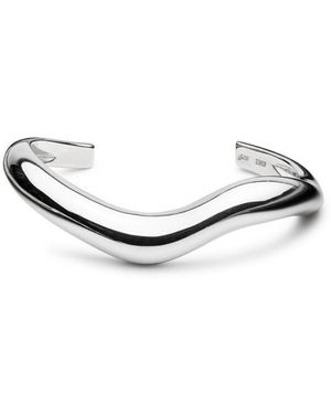 AGMES Astrid Medium Sterling Cuff - White